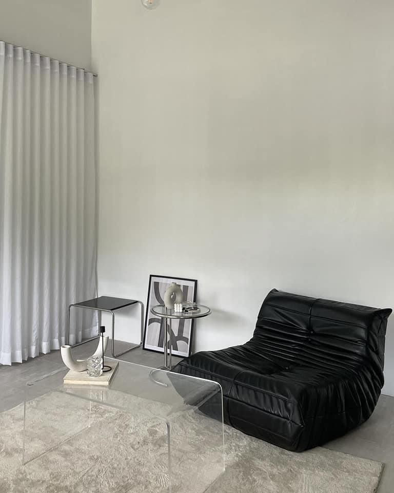 Fauteuil Togo 1 Place — Édition Cuir Noir