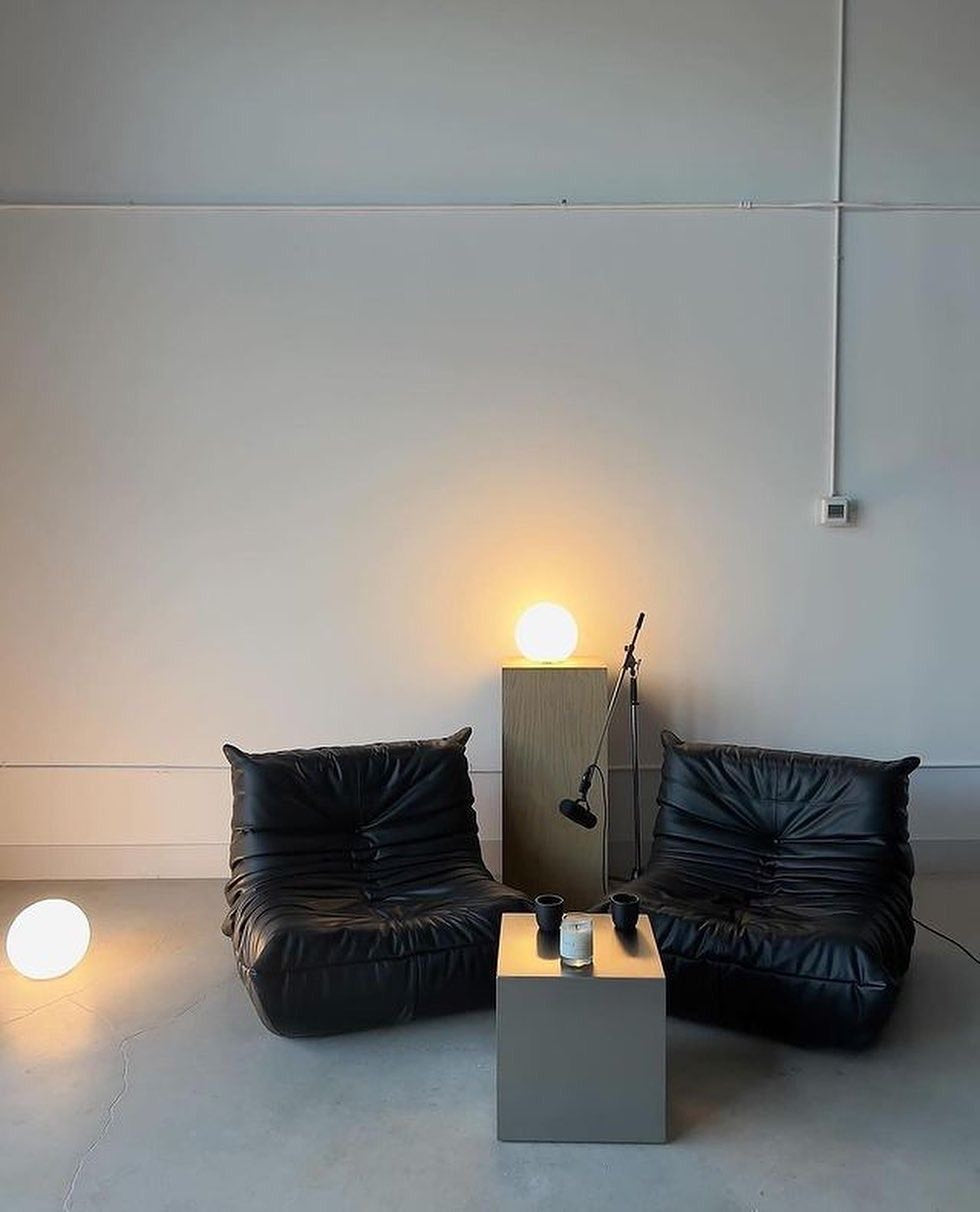 Fauteuil Togo 1 Place — Édition Cuir Noir